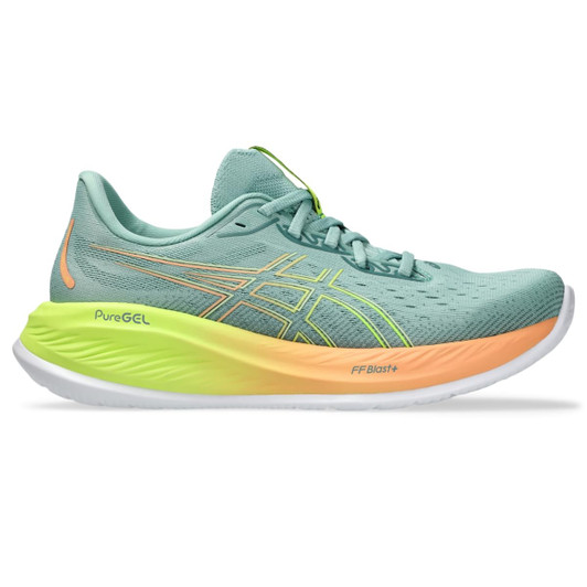 ASICS Women's Gel-Cumulus 26 Running Shoe, Light Celadon/Safety Yellow, 9.5