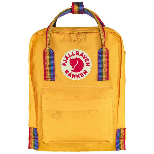 Fjällräven Kånken Rainbow Mini Warm Yellow/Rainbow Pattern One Size