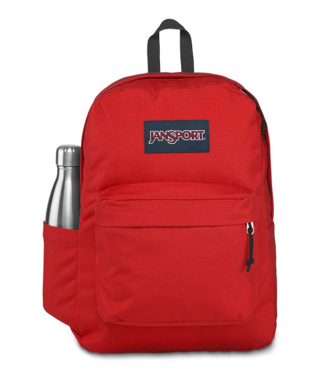 JanSport Superbreak Backpack - Durable, Lightweight Premium Backpack, Red Tape
