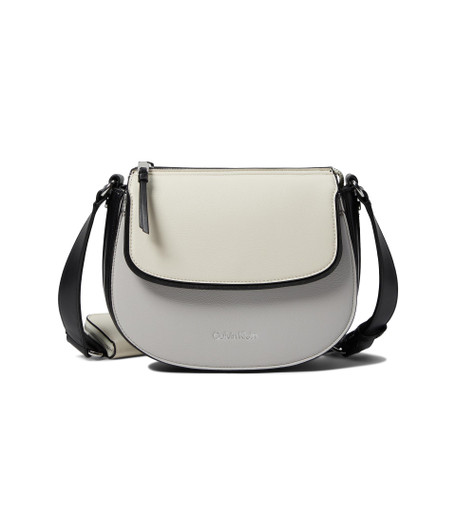 Calvin Klein Bella Casual Crossbody, Black/Dove/White