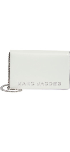 Marc Jacobs Party Wallet on a Chain Crossbody Shoulder Bag (Cotton White)