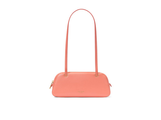 kate spade new york Grace Fine Leather Shoulder Bag, Pink Moon