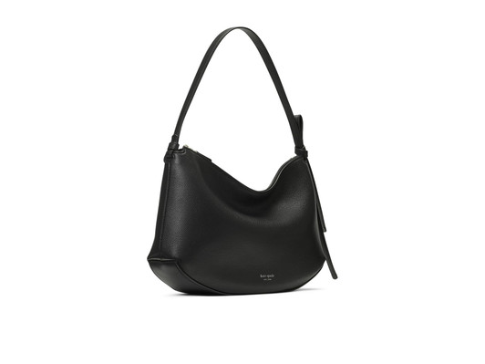 kate spade new york Loop Pebbled Leather Large Shoulder Bag, Black
