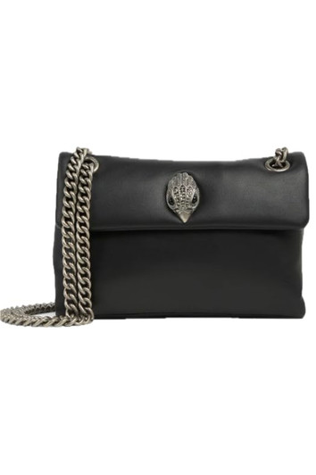 Kurt Geigre London Mini Kew Shoulder Leather Bag (Black)