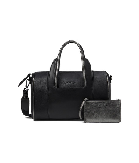 Calvin Klein Geeta Casual Satchel, Black/Gunmetal