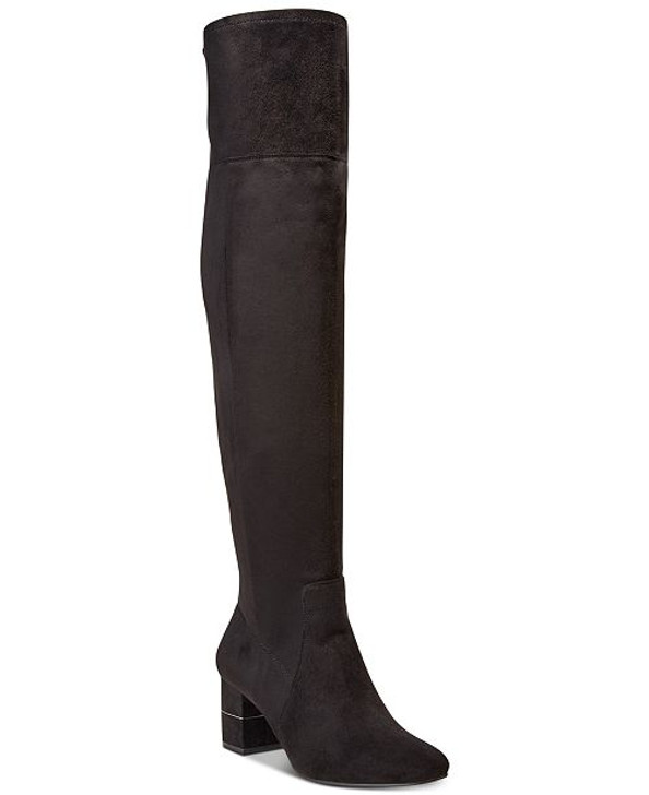 Alfani Novaa Women Over The Knee Boots , Brown (17907686-P)