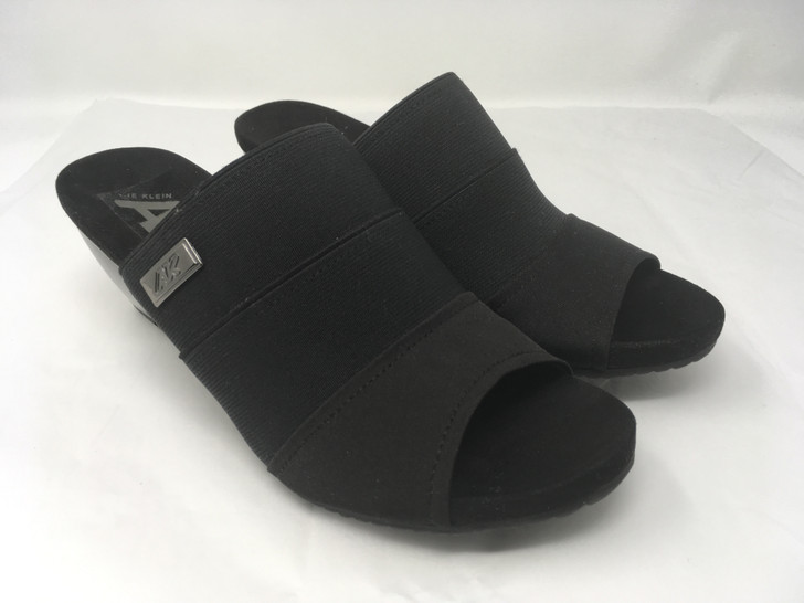 Anne Klein Ii Chanay Women Wedge Sandals , Black (12000792-P)