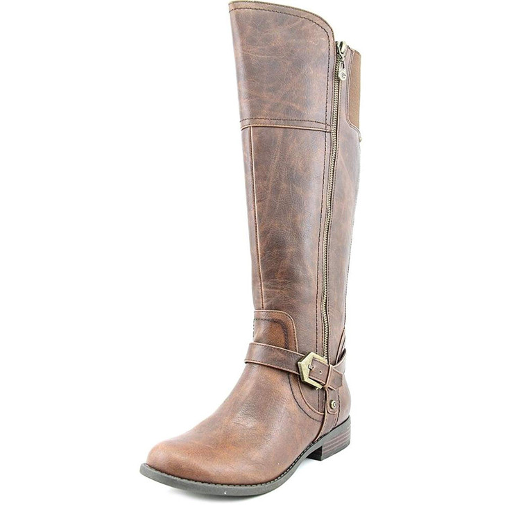 G By Guess Hailee Women Riding Boots (7M Wc, Dk Brown)(15303944-P)