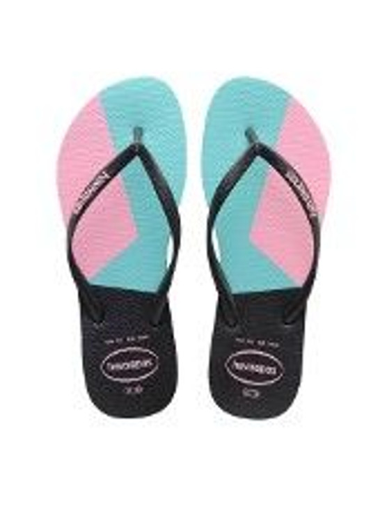 Havaianas Color Block Women Thong Sandals , Black (10438470-P)