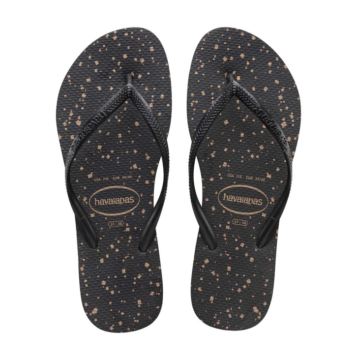 Havaianas Cosmic Women Thong Sandals , Black (14090740-P)