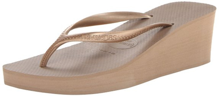 HAVAIANAS HIGH FASHION WOMEN THONG WEDGE SANDALS Lahdee