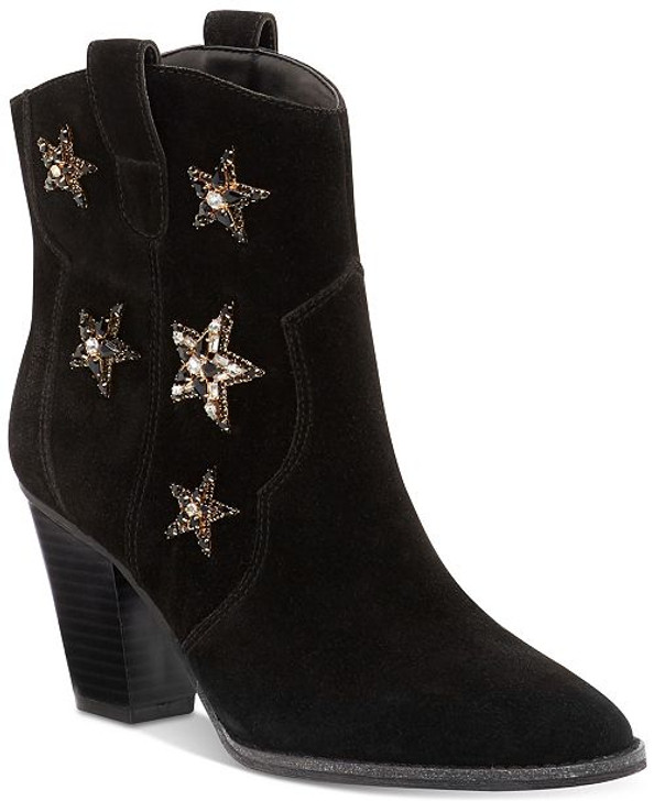 Inc Dazzlerr women ankle boots , Black (16456369-P)