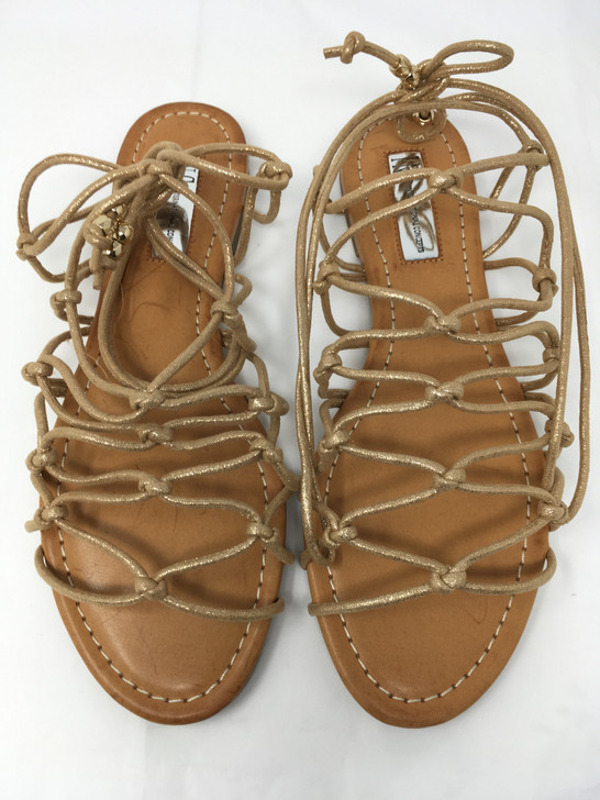 Inc International Concepts Gallen Women Flat Sandals , Gold (11447700-P)