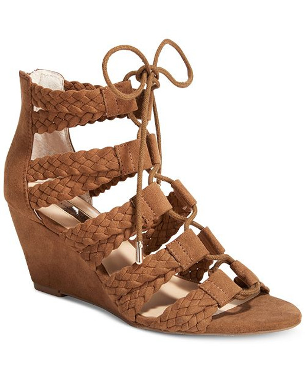 Inc Witley Women Wedge Sandals , Brown (13472504-P)