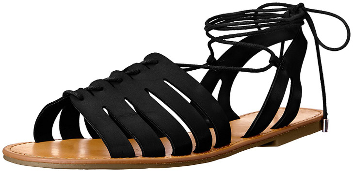 Indigo Rd. Baku Women Flat Sandals , Black (12223441-P)