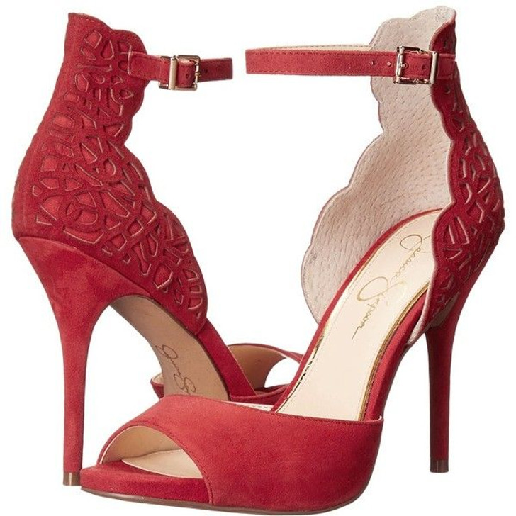 Jessica Simpson Bellona Women Heel Sandals , Red (14092449-P)