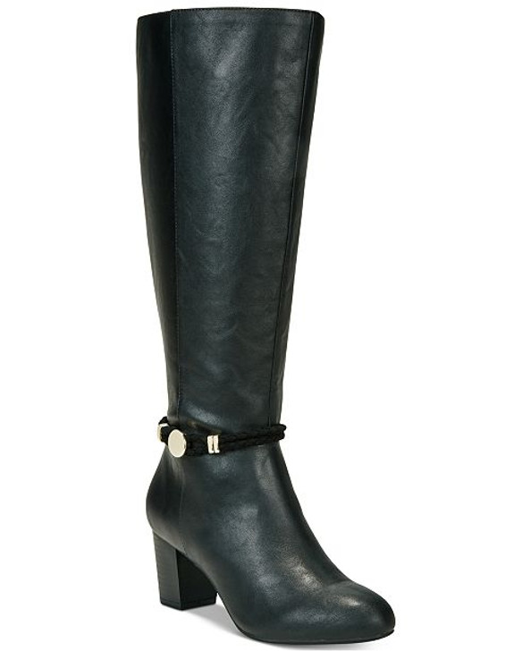 Karen Scott Galee Women Knee High Boots , Black (10719264-P)