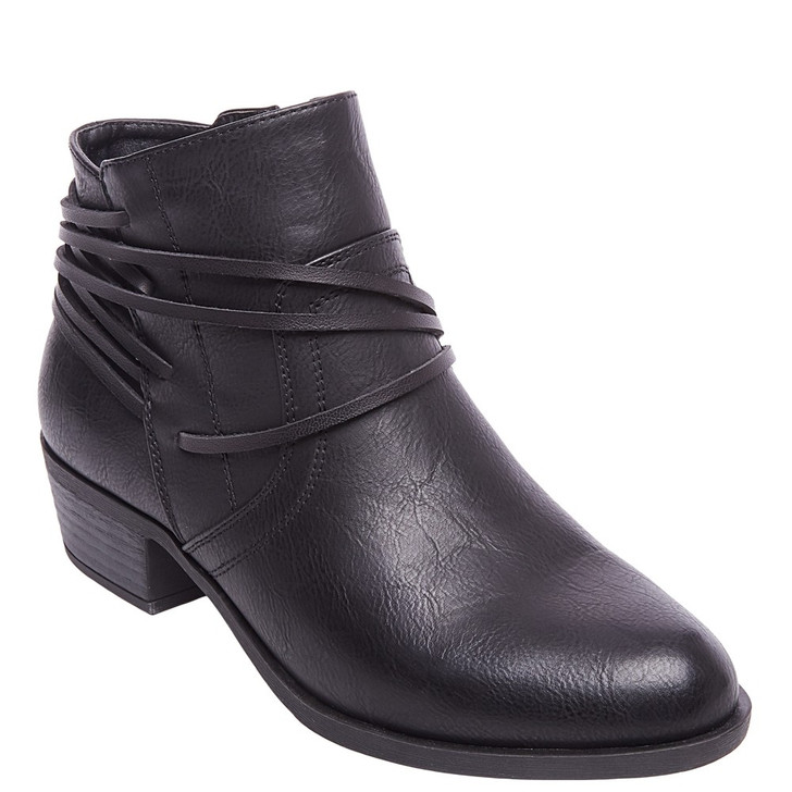 Madden Girl Become women ankle bootie boots , Black (12937597-P)
