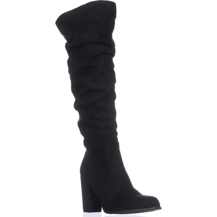 Madden Girl Cinder Women Slouch Boots , Black (10413282-P)
