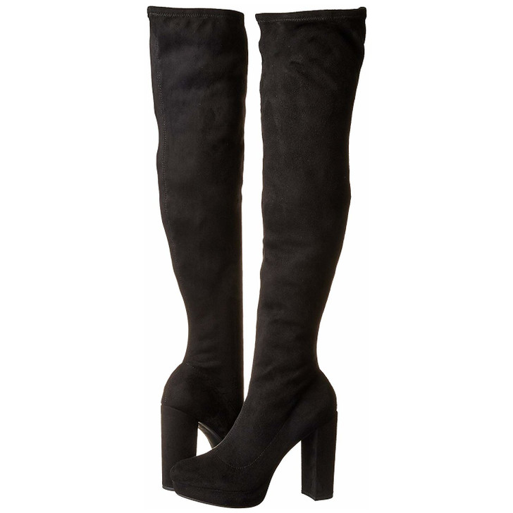 Madden Girl Groupie Women Over The Knee Boots , Black (11900599-P)