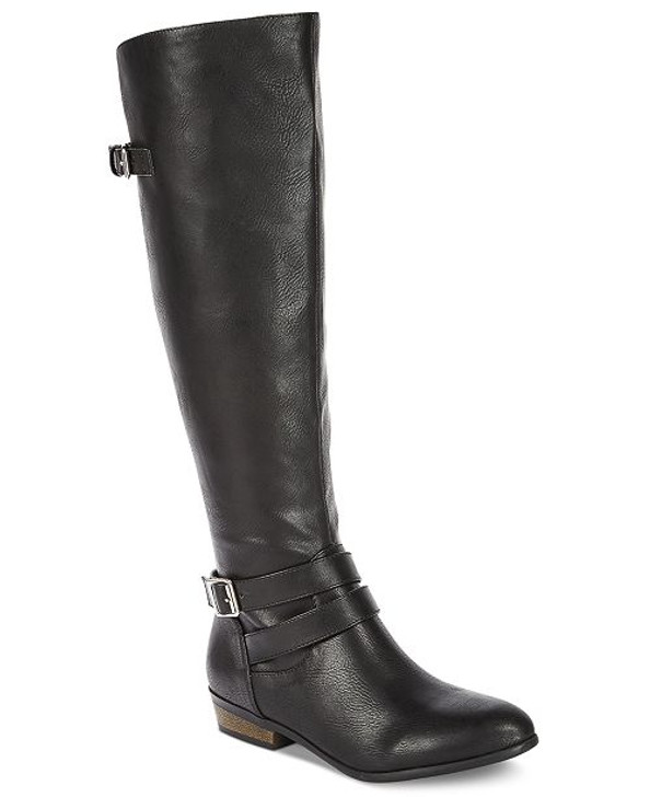 Material Girl Carleigh Women Riding Boots , Black (18907861-P)