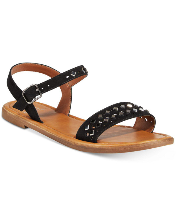 Material Girl DELANY WOMEN STRAPPY SANDALS , Black (15630889-P)