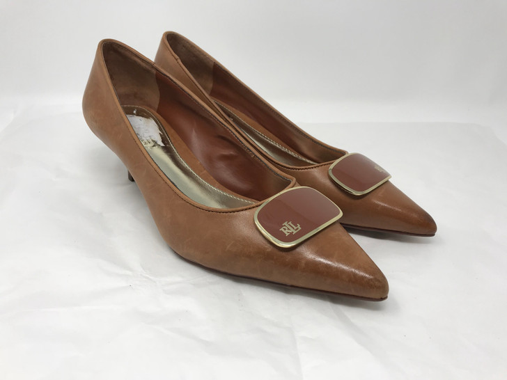 Polo Ralph Lauren Abina Women Pumps , Tan (15783692-P)