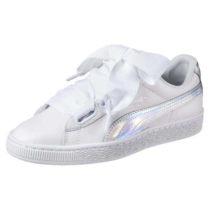 Puma Basket Heart Explosive Women Sneakers (6.5 M, White)(11093123-P)