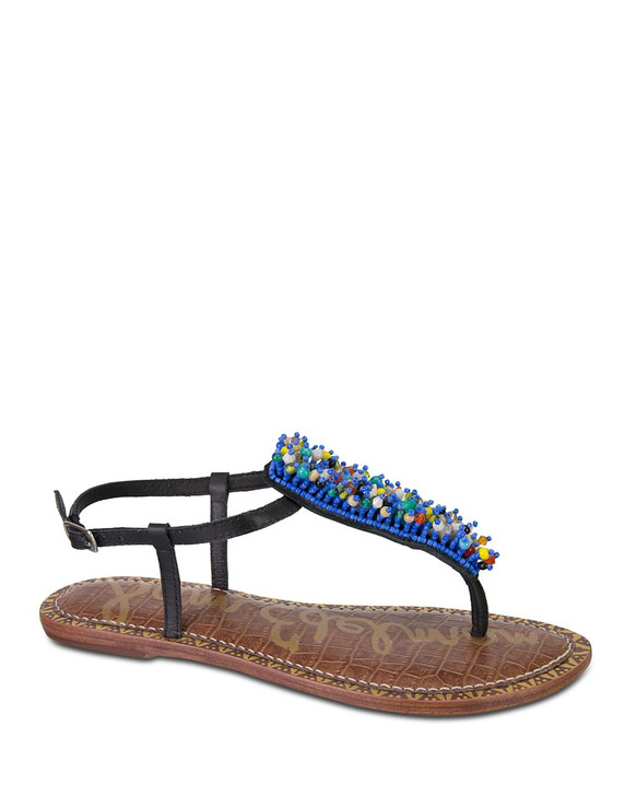 Sam Edelman Gabrielle Women Thong Sandals , Blue (16449187-P)