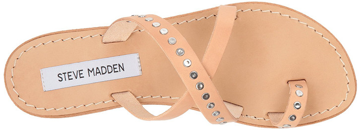 Steve Madden Becky Women Toe-Ring Sandals, Tan 8.5M (13118729-P)