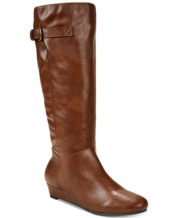 Style & Co Rainne Women Riding Boots , Brown (12861649-P)