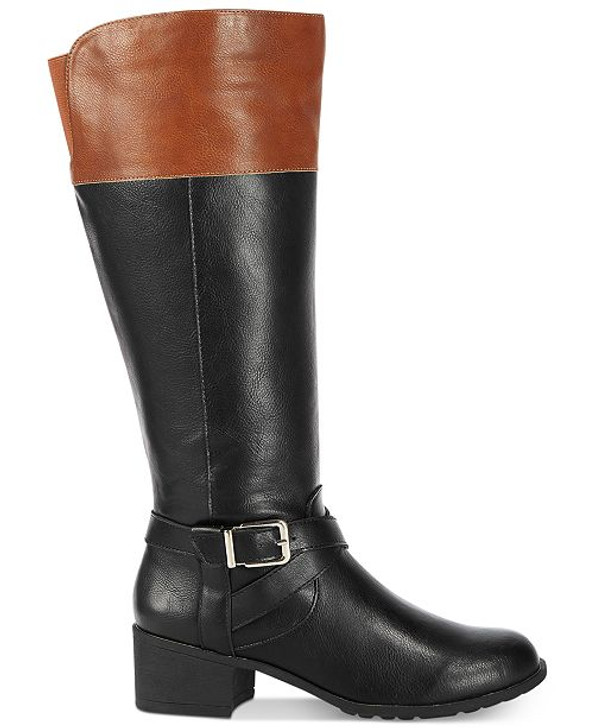 Style & Co Venesa Women Riding Boots , Black (18291522-P)
