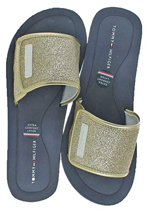 Tommy Hilfiger Women Slide Sandals , Gold (14745104-P)