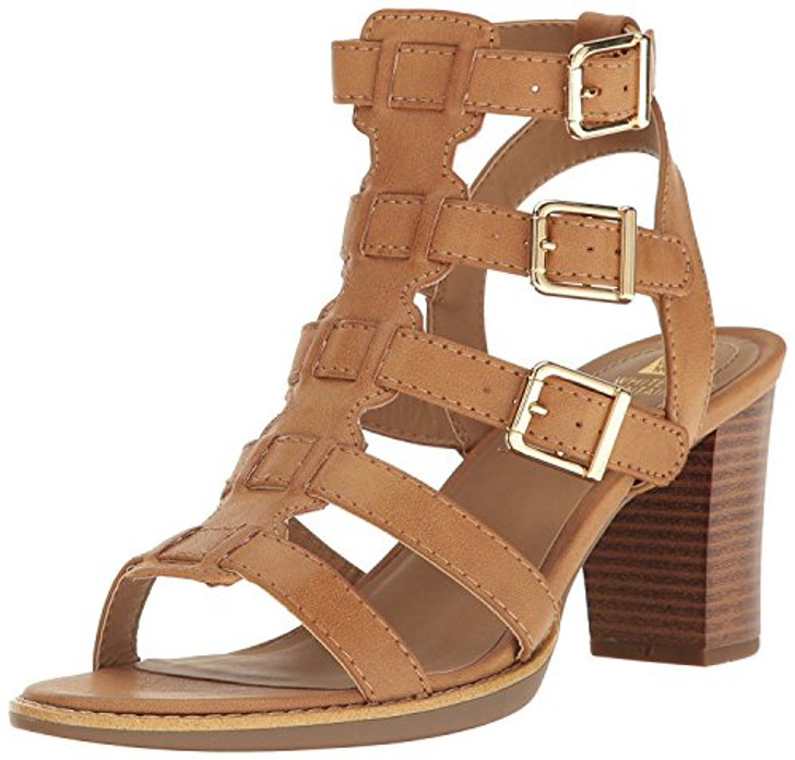 White Mountain Gemmy Women Gladiator Sandal , Brown (15745863-P)