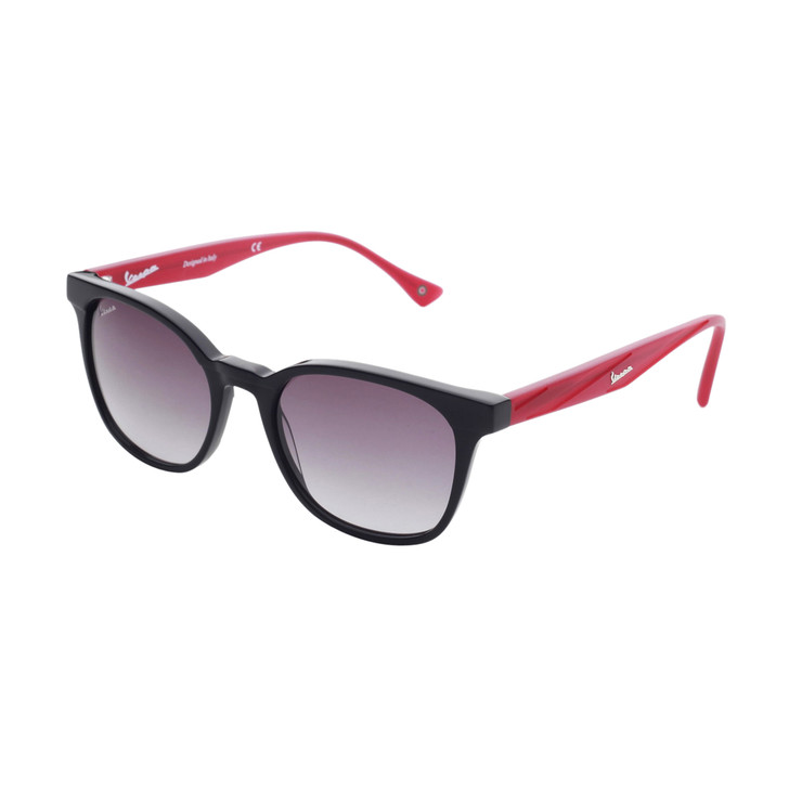 Vespa VP1202 Unisex Sunglasses Black (VP1202_C03_ NOIR-ROUGE)