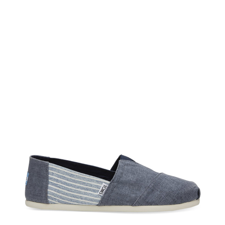 TOMS DEEP-OCEAN-LINEN Men Slip-on Blue,97905