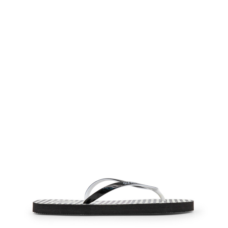 U.S. Polo Assn. FULDA4210S8_G1 Women Flip Flops, Black (89839)