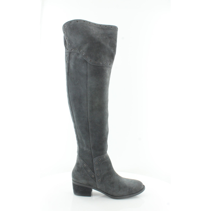 Vince Vc-Bestan Women Over The Knee Boots, Dark Gray 6.5 M(10098855)