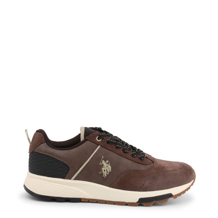 U.S. Polo Assn. AXEL4120W9_SY1 Men Sneakers, Brown (102631)