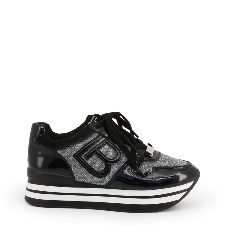 Laura Biagiotti 5708-19_PATENT Women Sneakers Black,102411