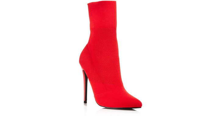 Aqua Cento women high heel ankle boots , Red (14897587-P)