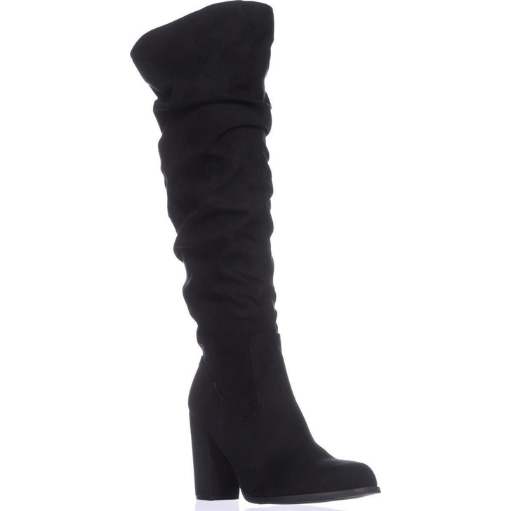 Madden Girl Cinder Women Over The Knee Boots, Black 8.5M(17850141)