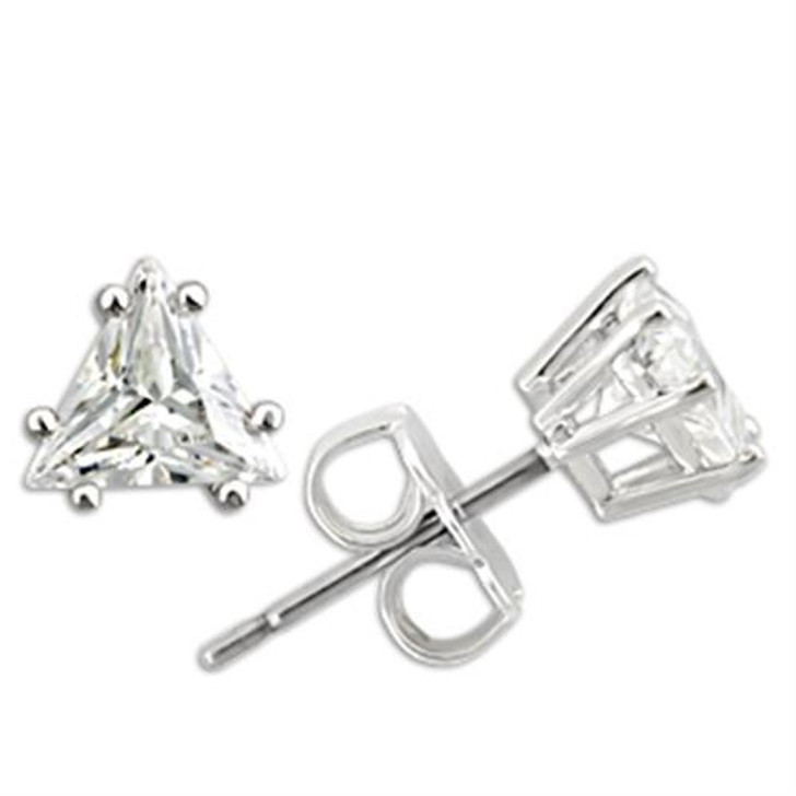 Women 925 Sterling Silver AAA Grade CZ Earrings, (almd-0W156)