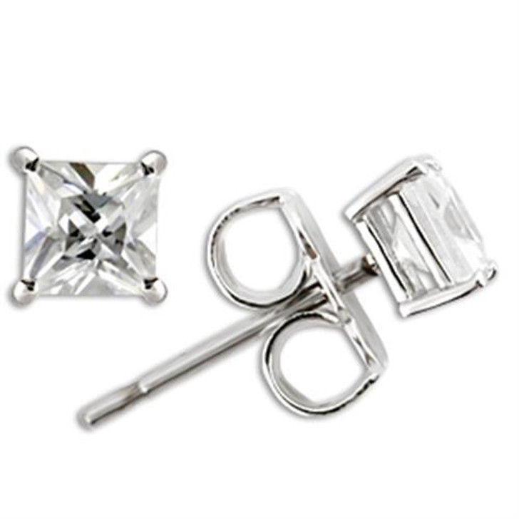 Women 925 Sterling Silver AAA Grade CZ Earrings, (almd-0W158)