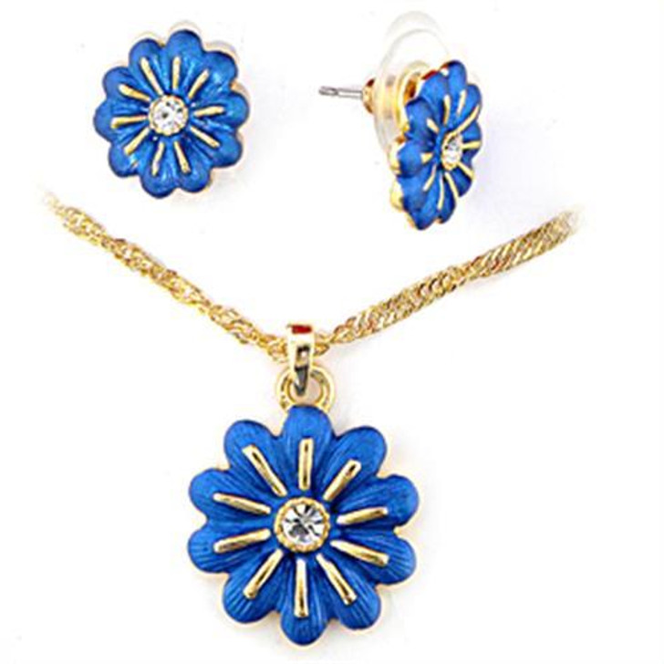 Women White Metal Top Grade Crystal Jewelry Sets, (almd-LO262)