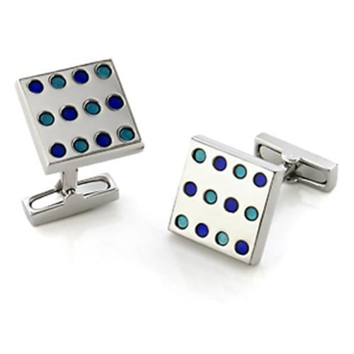 Men Brass Cufflink, (almd-LO559)