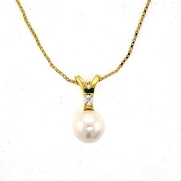 Women Brass Pearl Necklace, (almd-LOA290)