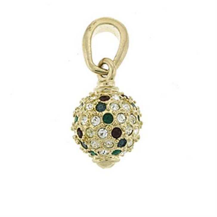 Women Brass Top Grade Crystal Pendant, (almd-LOA394)