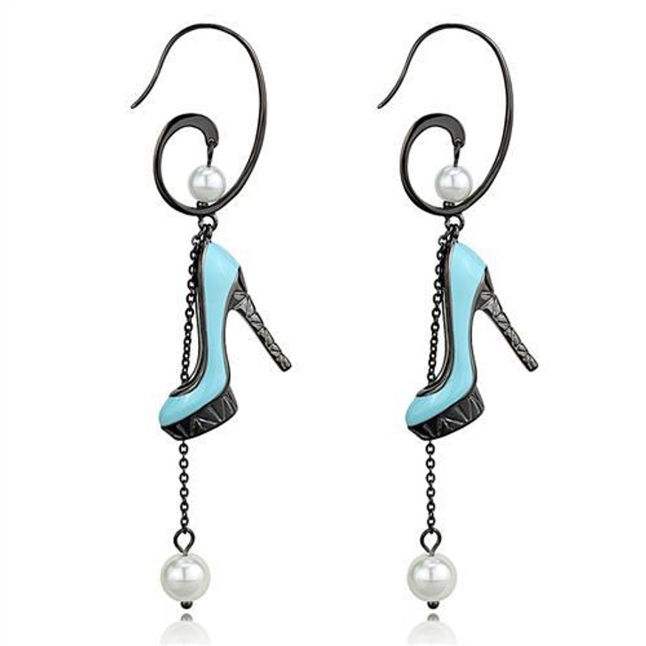 Women Stainless Steel Pearl Earrings, (almd-TK2721)