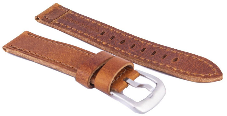 Brown Ratio Brand Leather Strap 20mm